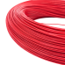 Кабель 28AWG 610M/roll UL 1332 дріт 0.08 мм², мідь луджений ізоляція фторопласт (FEP),  багатожильний, червоний