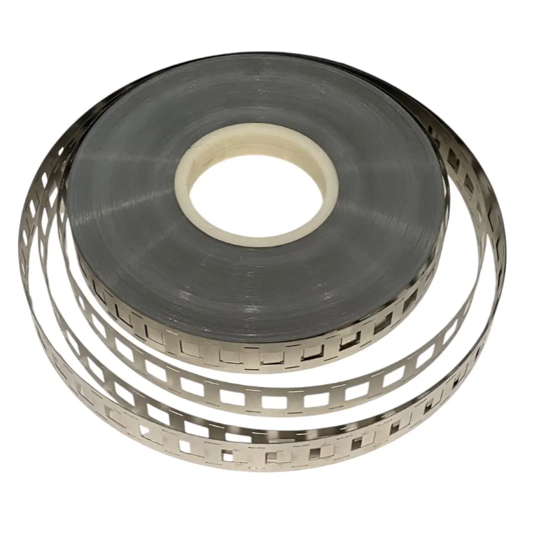 Нікельована стрічка 0.15x22.5x30.5 mm 2P 21700 подвійна , квадрат для точкового зварювання, 1 метр Нікельована стрічка 0.15x22.5x30.5 mm 2P 21700 подвійна , квадрат для точкового зварювання, 1 метр