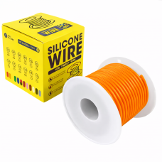 Кабель 20AWG 30м провод 0.5 мм², медь , луженый в силиконовой изоляции, , многожильный, 0,001 Оранжевый