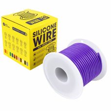 Кабель 22AWG 30m провод 0.3 мм², медь , луженый в силиконовой изоляции, многожильный, 0,01 Фиолтовый