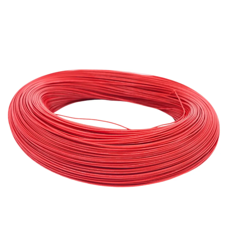 Кабель 28 AWG, 1500 м, силіконовий, 0,08 мм², мідь оцинкована, силіконова ізоляція, багатожильний, червоний