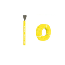 Кабель 28 AWG, 1500 м, провід 0,08 мм², мідь у силіконовій ізоляції, багатожильний, жовтий